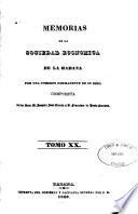 Memorias de la Real Sociedad Patriótica de la Habana
