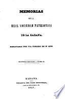 Memorias de la Real Sociedad Patriótica de la Habana