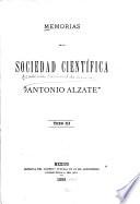 Memorias de la Sociedad Científica Antonio Alzate.