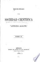 Memorias de la Sociedad Científica Antonio Alzate.