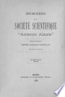 Memorias de la Sociedad Científica Antonio Alzate