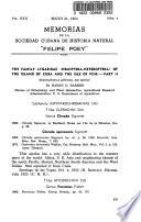 Memorias de la Sociedad Cubana de Historia Natural Felipe Poey.