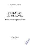 Memorias de memoria