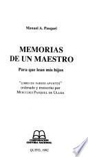 Memorias de un maestro