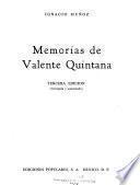 Memorias de valente