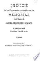 Memorias del general Daniel Florencio OL̓eary