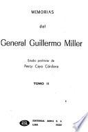 Memorias del general Guillermo Miller