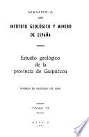 Memorias del Instituto Geológico de España