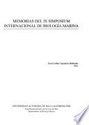 Memorias del IX Simposium Internacional de Biologia Marina