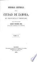 Memorias históricas de la ciudad de Zamora