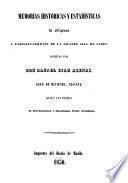 Memorias históricas y estadísticas de Filipinas y particularmente de la grande isla de Luzon