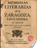 Memorias literarias de Zaragoza