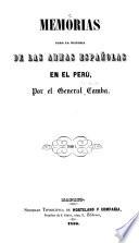 Memorias para la historia de las armas españolas en el Perú