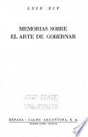 Memorias sobre el arte de gobernar