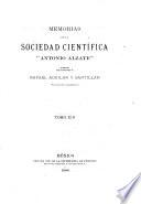 Memorias y revista de la Sociedad Científica Antonio Alzate
