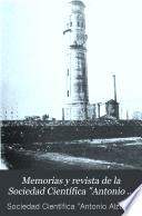 Memorias y revista de la Sociedad Científica Antonio Alzate.