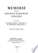 Memorie dell'Istituto Nazionale italiano