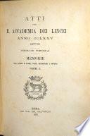 Memorie della Classe di Scienze Fisiche, Matematiche e Naturali