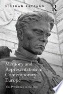 Memory and Representation in Contemporary Europe