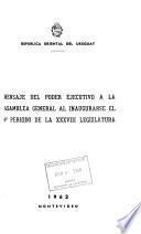 Mensaje del Poder Ejecutivo a la Asamblea General