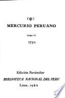 Mercurio peruano de historia, literatura, y noticias públicas que da a luz la Sociedad Academica de Amantes de Lima