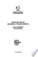 Metodología de eficiencia y transparencia para gobiernos seccionales