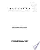 Metodología de preparación y evaluación de proyectos de alcantarillado urbano