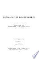 Metrology of Radionuclides