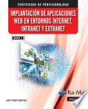 MF0493_3 Implantación de aplicaciones web en entornos internet, intranet y extranet.
