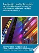 MF1180_3 - Organización y gestión del montaje de las instalaciones eléctricas en el entorno de edificios y con fines especiales