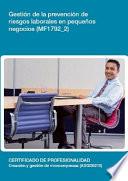 MF1792_2 - Gestión de la prevención de riesgos laborales en pequeños negocios