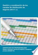MF2177_3 - Gestión y coordinación de los canales de distribución de seguros