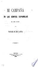 Mi campaña en las cortes españolas de 1881-1918