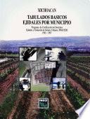 Michoacán. Tabulados básicos ejidales por municipio. Programa de Certificación de Derechos Ejidales y Titulación de Solares Urbanos, PROCEDE. 1992 - 1997