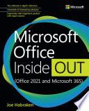 Microsoft Office Inside Out (Office 2021 and Microsoft 365)