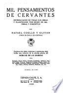 Mil pensamientos de Cervantes