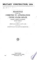 Military Construction Appropriations