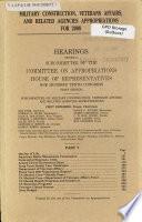 Military Construction, Veterans Affairs, and Related Agencies Appropriations for 2008