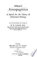 Milton's Areopagitica