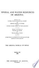 Mineral and Water Resources of Arizona