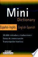 Mini Dictionary Español-Inglés/English-Spanish