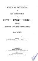 Minutes of Proceedings of the Institution of Civil Engineers