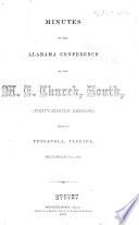 Minutes of the Alabama Conference of the M.E. Church, South