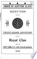 Minutes of the Convention of the Royal Clan