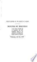 Minutes of the County Council and Reports and Minutes of Committees of the Council and Other Documents Submitted to the Council