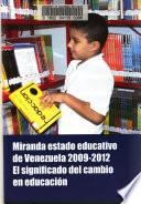 Miranda estado educativo de Venezuela 2009-2012