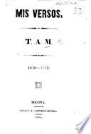 Mis Versos. T. A. M. 1858-1863