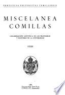 Miscelánea de colaboración científica de los antiguos y actuales profesores de la Universidad Pontificia de Comillas
