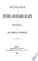 Miscelànea de historia, de religion, de arte y de política