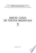 Miscelánea de textos medievales